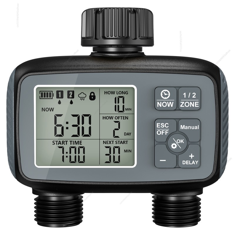 Timer Dual Outlet - Timer intelligente per l’irrigazione con valvola