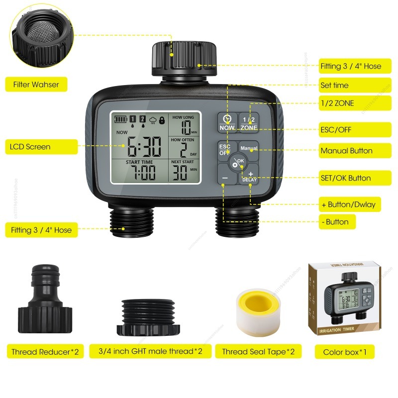 Timer intelligente per l’irrig - Timer Dual Outlet recensione e prezzo